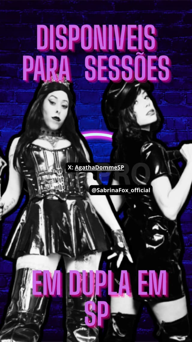 Estamos em SP, disponível para sessão a 2 ou solo